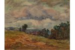 Pankoks Arnolds (1914-2008), Landscape, paper, water colour, 41 x 53 cm...